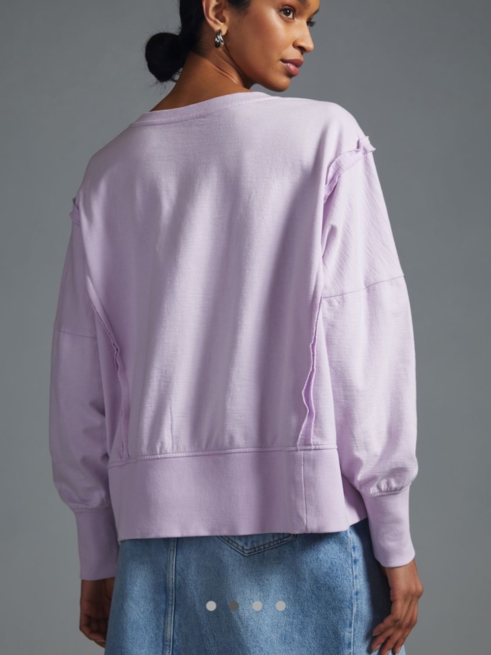 Anthropologie Pilcro Pintuck Sweatshirt - Picture 3 of 12
